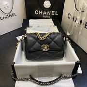 Chanel 19 Handbag Soft Goatskin Medium Black AS1160 26cm - 3