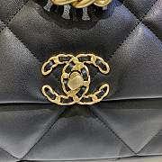 Chanel 19 Handbag Soft Goatskin Medium Black AS1160 26cm - 2