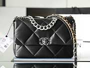 Chanel 19 Handbag Soft Goatskin Large Black AS1160 30cm - 1