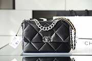 Chanel 19 Handbag Soft Goatskin Large Black AS1160 30cm - 5