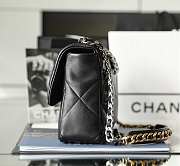 Chanel 19 Handbag Soft Goatskin Large Black AS1160 30cm - 3