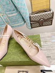 Gucci Pump With Logo Light Pale Pink 674773  - 4