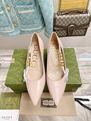 Gucci Pump With Logo Light Pale Pink 674773  - 5