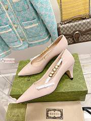 Gucci Pump With Logo Light Pale Pink 674773  - 1