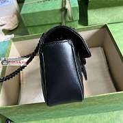 Gucci Mini GG Marmont Matelasse Bag All Black 446744 22x13x6cm - 5