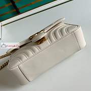 Gucci Mini GG Marmont Matelasse Bag White 446744 22x13x6cm - 4