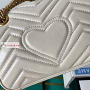 Gucci Mini GG Marmont Matelasse Bag White 446744 22x13x6cm - 2