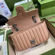 Gucci Mini GG Marmont Matelasse Bag Rose Beige 446744 22x13x6cm - 5