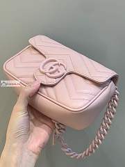 Gucci GG Marmont Belt Bag Powder Pink 699757 16.5x10x5cm - 1
