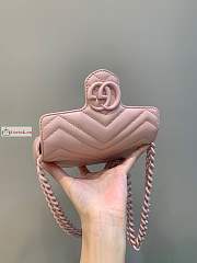 Gucci GG Marmont Belt Bag Powder Pink 699757 16.5x10x5cm - 5