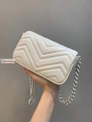 Gucci GG Marmont Belt Bag White 699757 16.5x10x5cm - 3