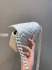 Gucci GG Marmont Belt Bag White 699757 16.5x10x5cm - 4
