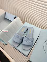 Prada Nappa Leather Sabots Light Blue 1XX583 10mm - 6