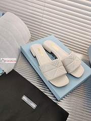 Prada Nappa Leather Sabots White 1XX583 10mm - 4