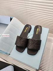 Prada Nappa Leather Sabots Black 1XX583 10mm - 2
