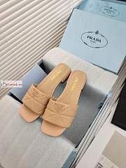 Prada Nappa Leather Sabots Beige 1XX583 10mm - 1