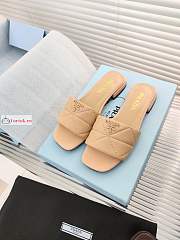 Prada Nappa Leather Sabots Beige 1XX583 10mm - 3