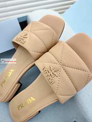 Prada Nappa Leather Sabots Beige 1XX583 10mm - 5