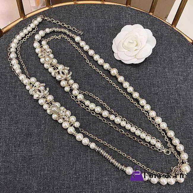 Chanel Necklac With Pearl - 1