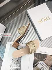 Dior Dway Heeled Slide Gold-tone S62K - 6