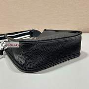 Prada Mini Leather Shoulder Bag Black 1BH191 19x20x6cm - 6