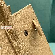 Ysl Nano Sac De Jour Grained Leather Beige 392035 22x18x11cm - 3