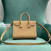 Ysl Nano Sac De Jour Grained Leather Beige 392035 22x18x11cm - 4