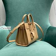 Ysl Nano Sac De Jour Grained Leather Beige 392035 22x18x11cm - 6