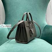 Ysl Nano Sac De Jour Grained Leather Gray 392035 22x18x11cm - 3