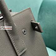 Ysl Nano Sac De Jour Grained Leather Gray 392035 22x18x11cm - 6
