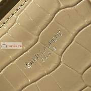 Ysl Nano Sac De Jour Crocodile Shiny Leather Beige 392035 22x18x11cm - 6