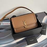 Ysl Medium Solferino Box Bag Leather Tan 6343050 23x16x6cm - 1