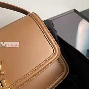 Ysl Medium Solferino Box Bag Leather Tan 6343050 23x16x6cm - 6