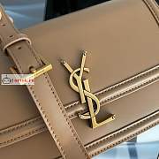 Ysl Medium Solferino Box Bag Leather Tan 6343050 23x16x6cm - 4