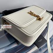Ysl Medium Solferino Box Bag Leather White 6343050 23x16x6cm - 5