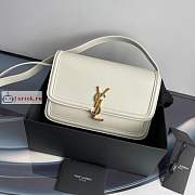 Ysl Medium Solferino Box Bag Leather White 6343050 23x16x6cm - 4