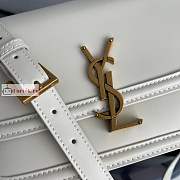 Ysl Medium Solferino Box Bag Leather White 6343050 23x16x6cm - 2