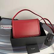 Ysl Medium Solferino Box Bag Leather Red 6343050 23x16x6cm - 6