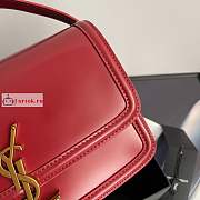 Ysl Medium Solferino Box Bag Leather Red 6343050 23x16x6cm - 4