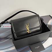 Ysl Medium Solferino Box Bag Leather Black 6343050 23x16x6cm - 1