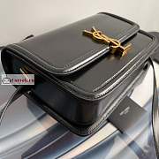 Ysl Medium Solferino Box Bag Leather Black 6343050 23x16x6cm - 6