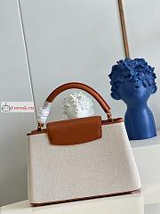 Louis Vuitton Capucines MM Canvas/Leather Caramel M59969 31.5x20x11cm - 6