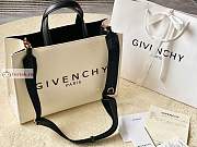 Givenchy Medium G Tote Shopping Bag In Canvas White 37x13x26cm - 1