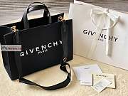 Givenchy Medium G Tote Shopping Bag In Canvas Black 37x13x26cm - 1