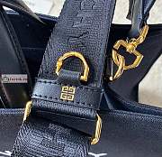 Givenchy Medium G Tote Shopping Bag In Canvas Black 37x13x26cm - 2