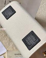Givenchy Mini G Tote Shopping Bag In Canvas White 19x8x16cm - 3