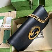 Gucci Blondie Shoulder Bag In Leather Black 699268 28x16x4cm - 5