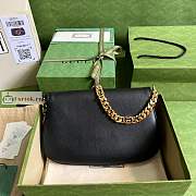 Gucci Blondie Shoulder Bag In Leather Black 699268 28x16x4cm - 2