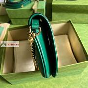 Gucci Blondie Shoulder Bag In Leather Green 699268 28x16x4cm - 6