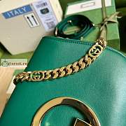 Gucci Blondie Shoulder Bag In Leather Green 699268 28x16x4cm - 5